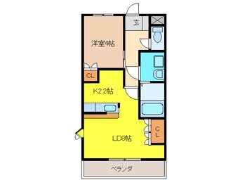 間取図 エスポアール白山