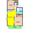 ピューラ13 2LDKの間取り