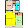 チェリープラザ 2LDKの間取り