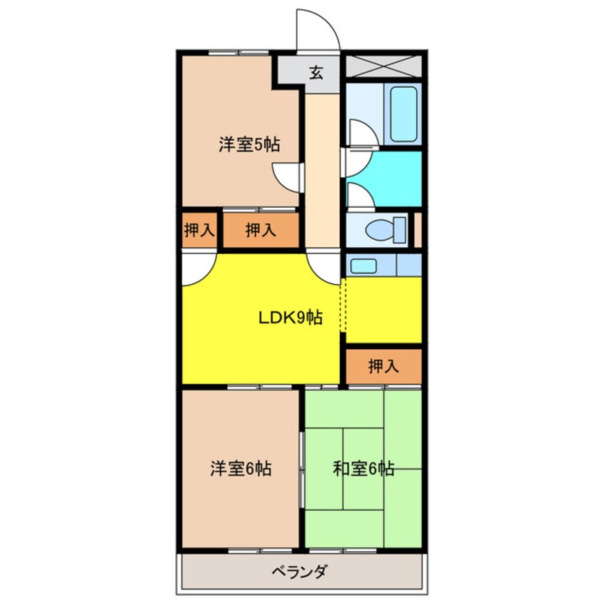 間取図 メゾンフリーダムＳ