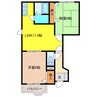 ポワールコリーヌ 2LDKの間取り