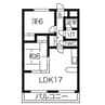クレスト２１N棟 2LDKの間取り