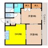 グレース犬山Ⅱ 2DKの間取り