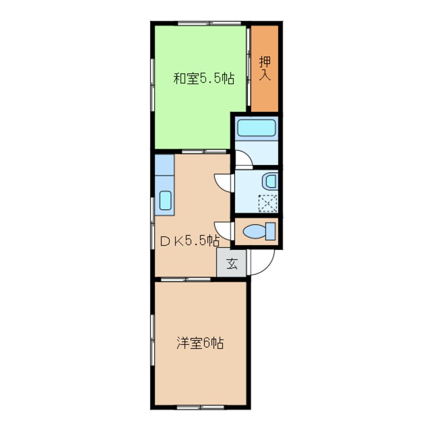 間取図 コーポＨＯＳＨＩＹＡ