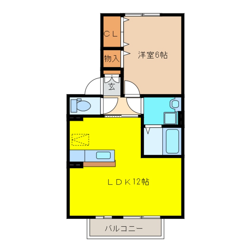 間取図 クレール天神