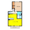 クレール天神 1LDKの間取り