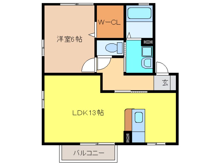 間取図 クレール天神