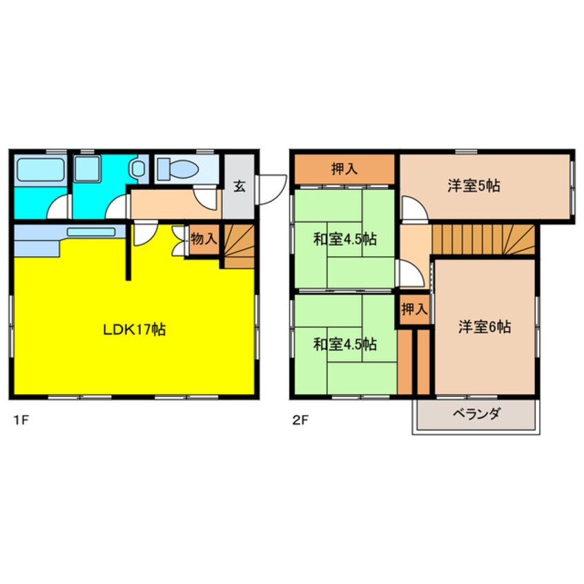 間取図 宮木様借家