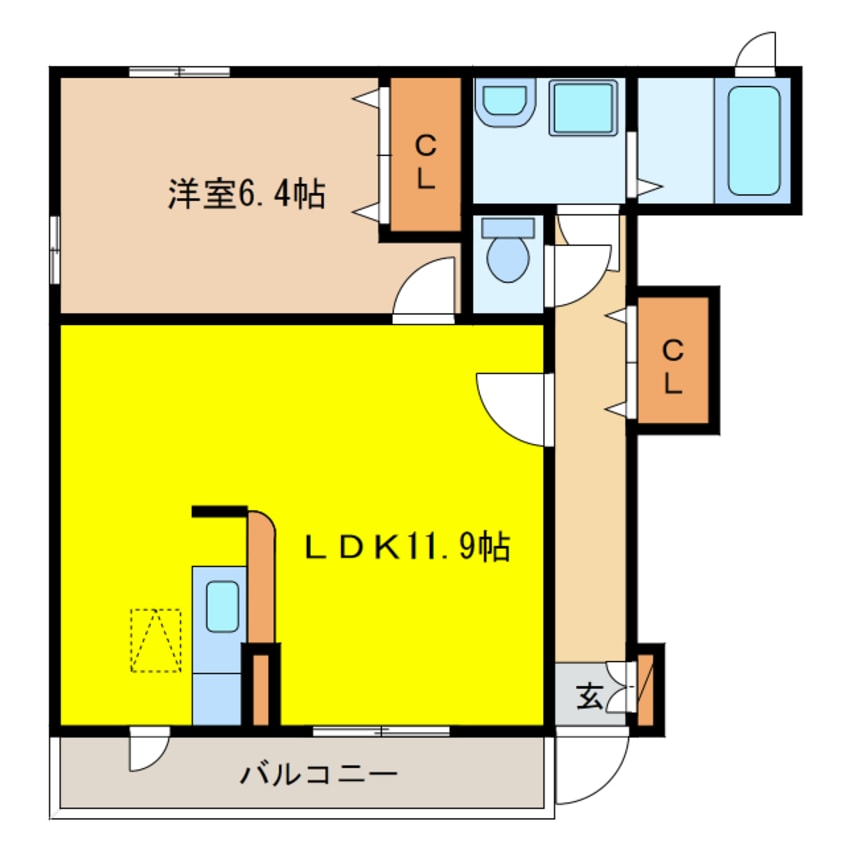 間取図 メゾンドソレイユ