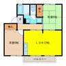 ファミール権現 2LDKの間取り