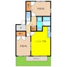 ドミール宮西Ⅱ 2LDKの間取り
