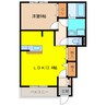 アシューレ五郎丸 1LDKの間取り