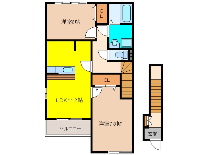 間取図 アシューレ五郎丸