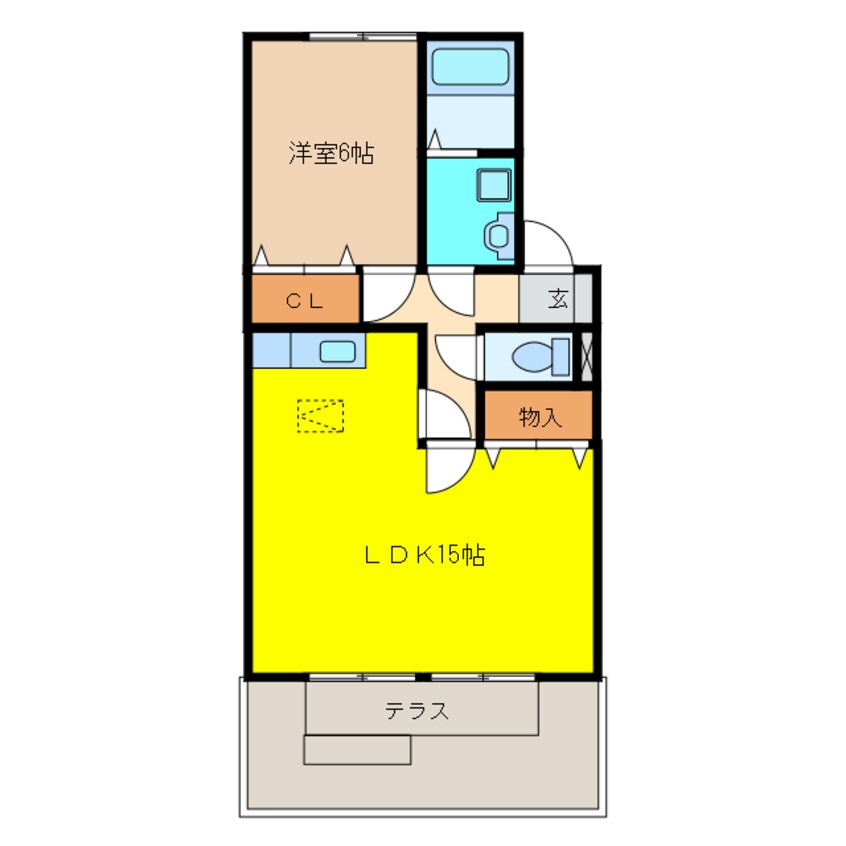 間取図 クレール