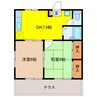ファミール若宮 2DKの間取り