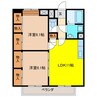サンリット 2LDKの間取り