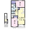 エルムⅡ 2LDKの間取り