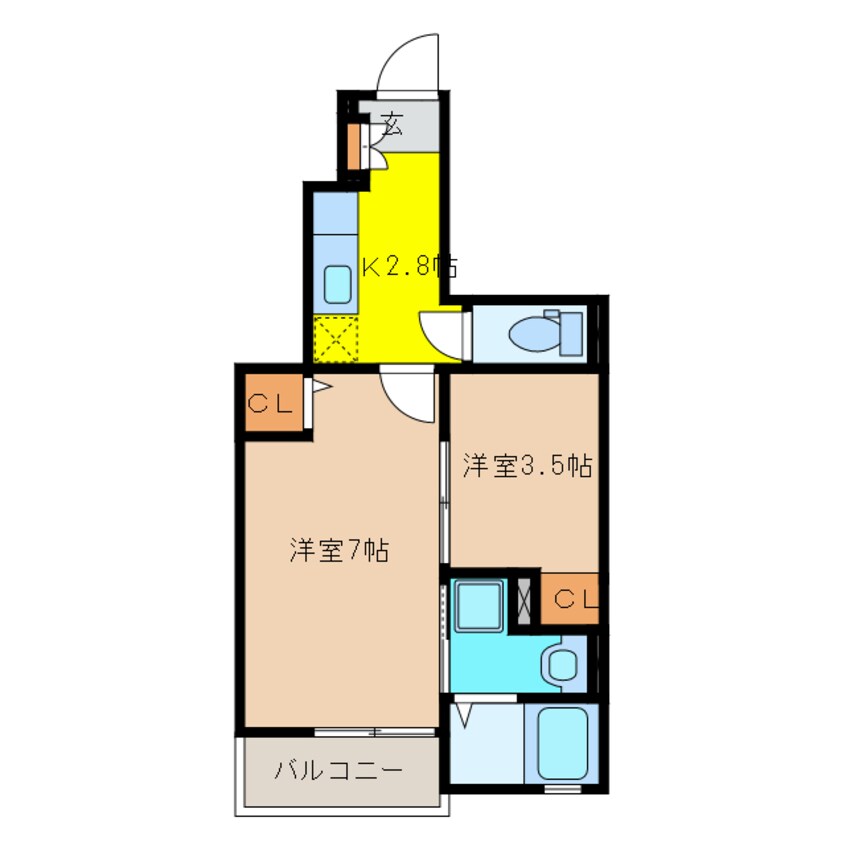 間取図 オークフォレスト明和Ⅵ