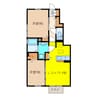 アレイ 2LDKの間取り