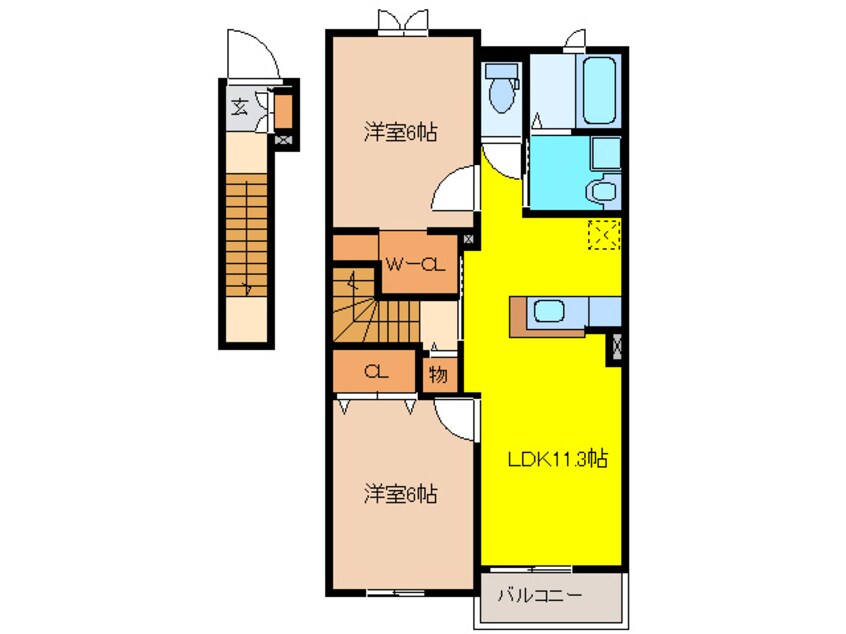 間取図 ＦｅａｌｔｙⅠ