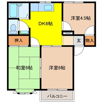 間取図 ネオアージュ橋爪