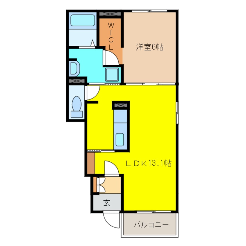 間取図 ラ　ルーチェ