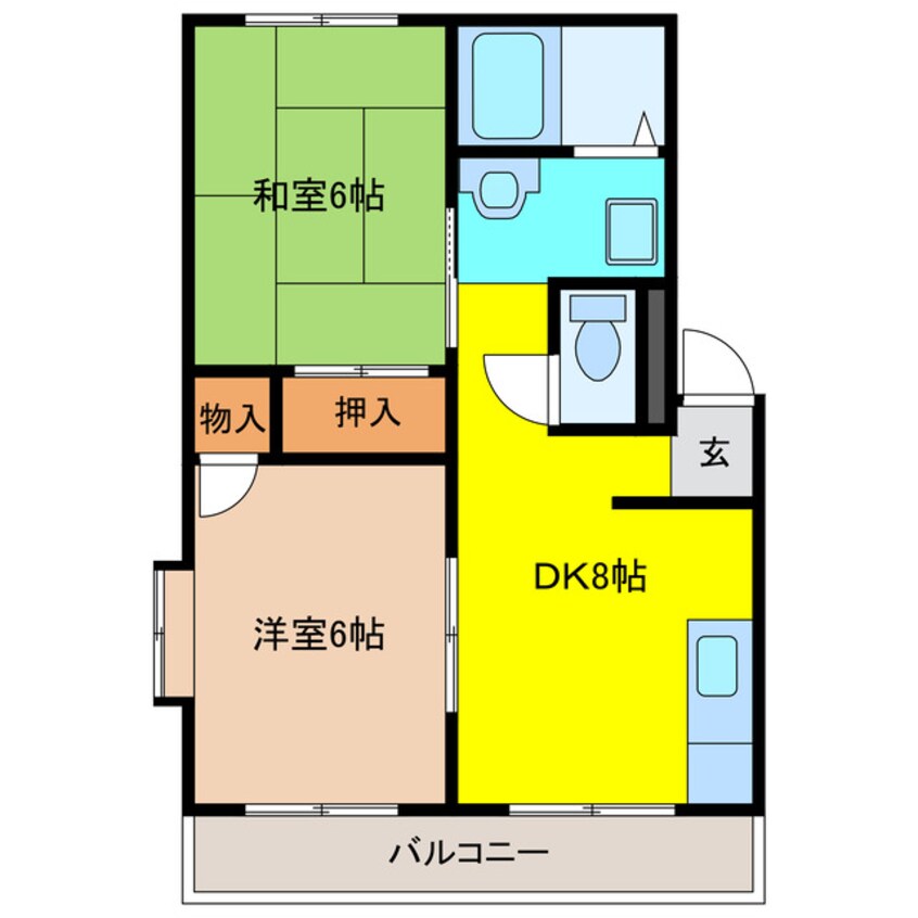 間取図 ハイツセンダ