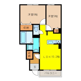 間取図 リ　ブラン