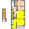 アル・ビレオ 1LDKの間取り