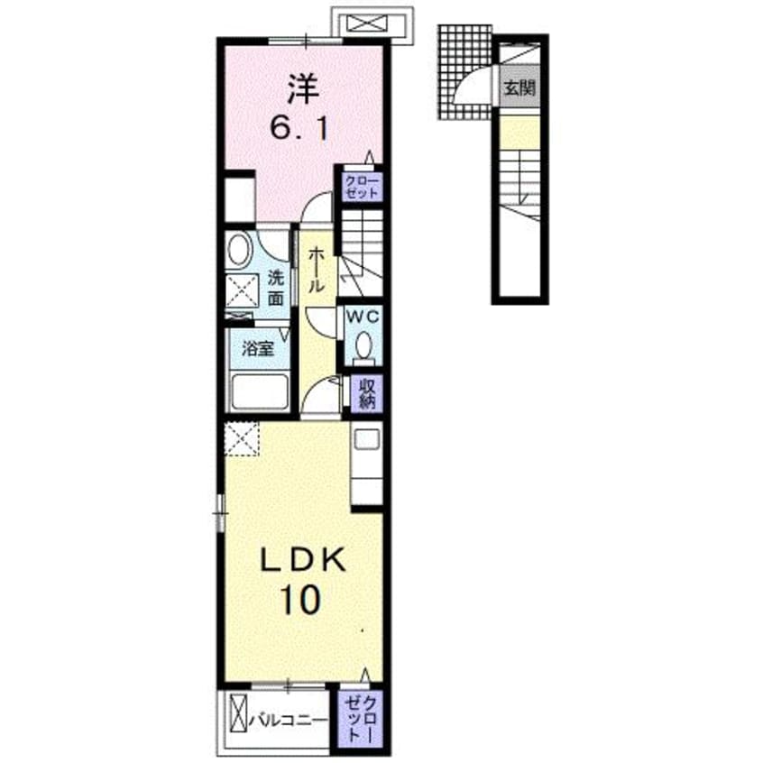 間取図 モン　レーヴE　Ⅱ
