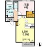 グランドゥール 1LDKの間取り
