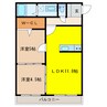 グランツ羽黒 2LDKの間取り