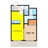 グランツ羽黒 1LDKの間取り