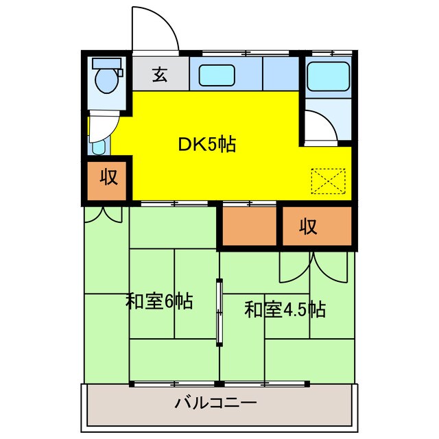 間取り図 松秀コーポ