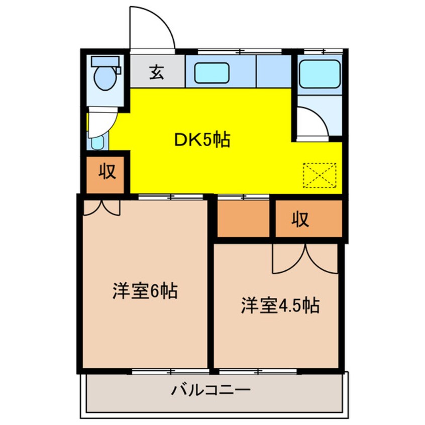 間取図 松秀コーポ