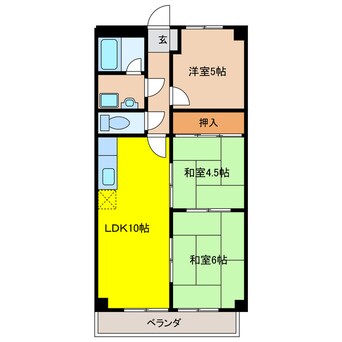 間取図 スカイビル徳野B棟