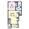 TOMO　Ⅰ 1LDKの間取り