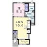 TOMO　Ⅰ 1LDKの間取り