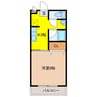 二の宮ハイツ２ 1Kの間取り