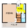 マルエ荘 1Kの間取り