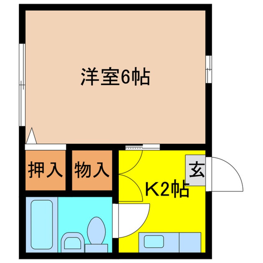 間取図 マルエ荘