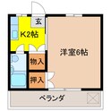 マルエ荘の間取図
