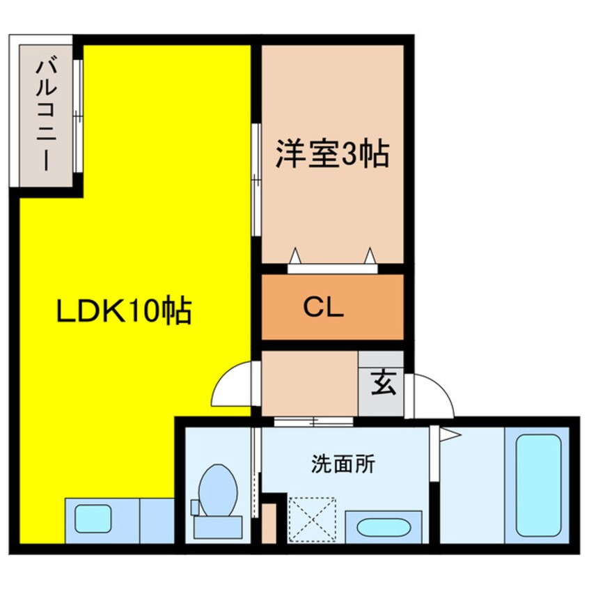 間取図 Warren wakamiyaⅠ
