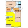 ラ・フレーズ 2LDKの間取り