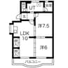 アリビオ 2LDKの間取り