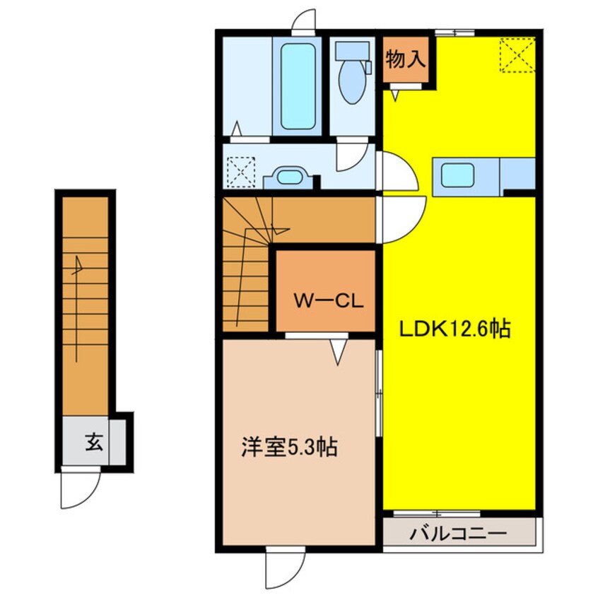 間取図 リュニック唯１