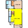 リュニック唯Ⅱ 1LDKの間取り