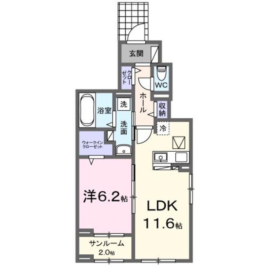 間取図 スクエア　ヴィラⅡ