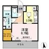 Loco　MocoⅡ 1Kの間取り