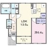 キポス 1LDKの間取り